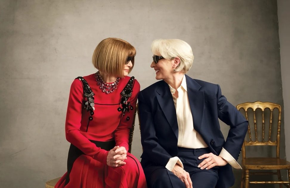 Tem de ver as icónicas fotos de Anna Wintour na capa da “Vogue” com Meryl Streep (ou Miranda Priestly)