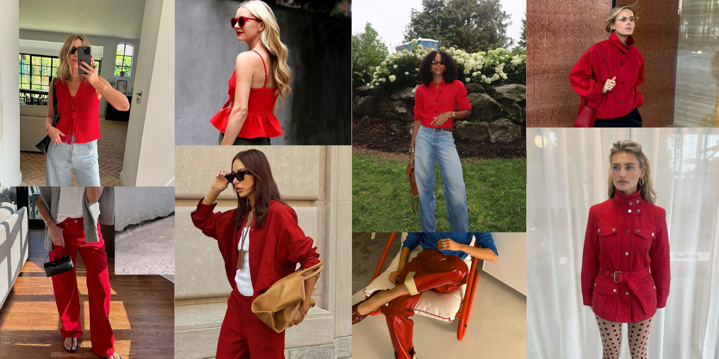 Nem discreto, nem clássico. Este é o vermelho que vai querer usar na primavera e eis 22 looks para se inspirar