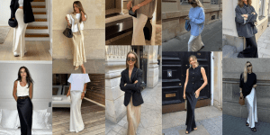 Adeus, midi. As saias de cetim maxi são o novo essencial da primavera e estes 12 looks provam-no