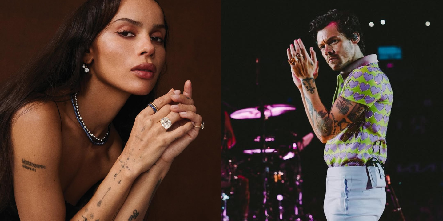 Harry Styles e Zoë Kravitz podem estar noivos. Anel da atriz em Londres levanta suspeitas. Veja as fotos