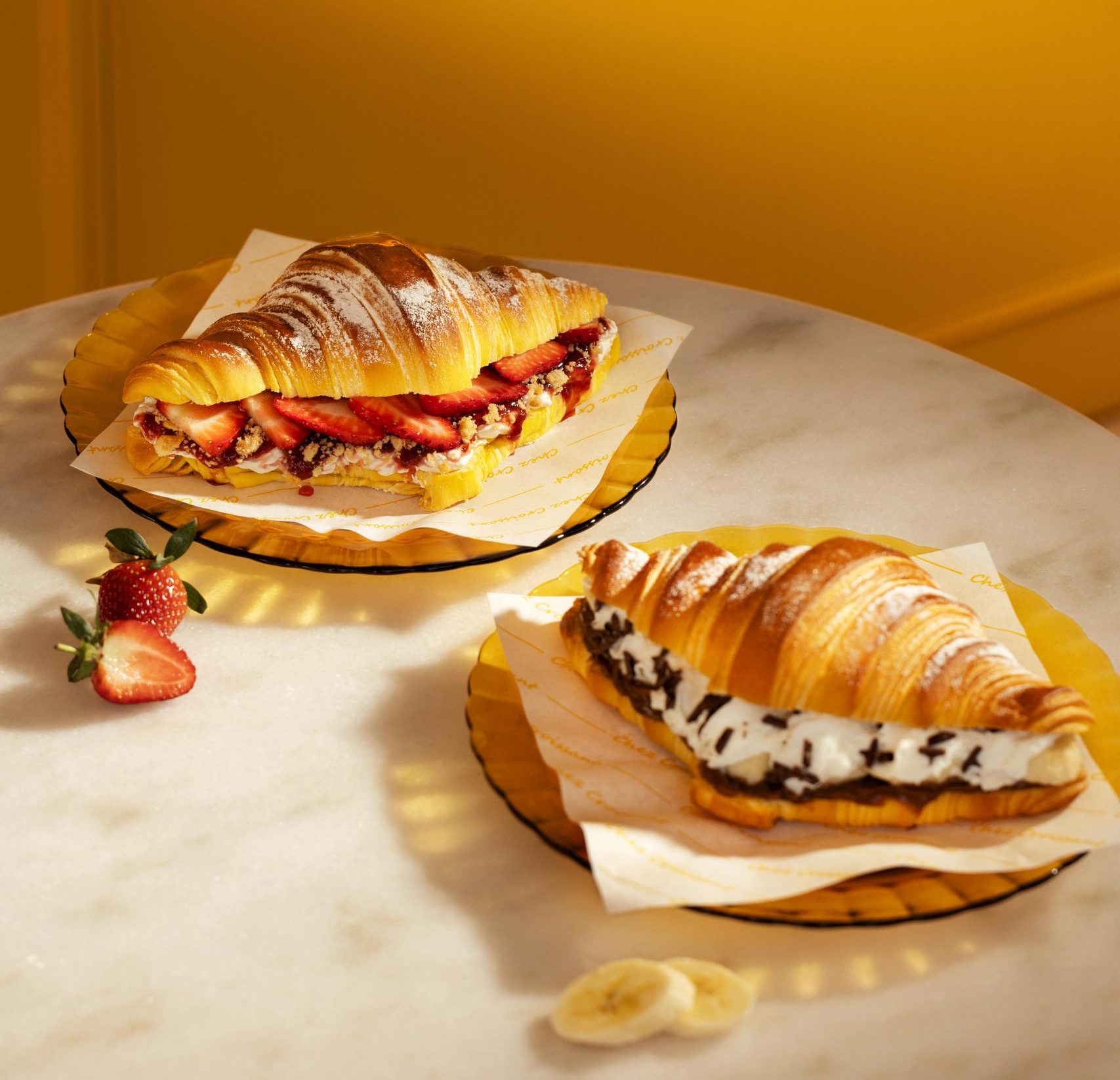 (finde/editado) Cheesecake de morango ou banoffee. As novidades da Chez Croissant são gulosas e prometem voar num ápice
